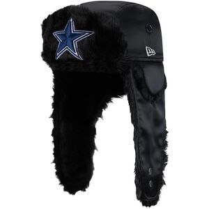 New Era NFL Dallas Cowboys Trapper‎ Hat Black size small NWT in packaging